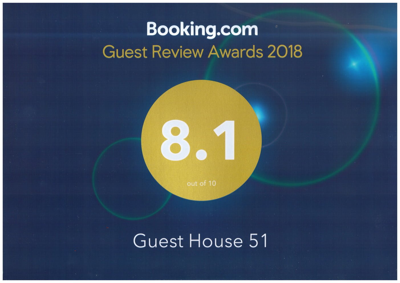 booking.com award 2018